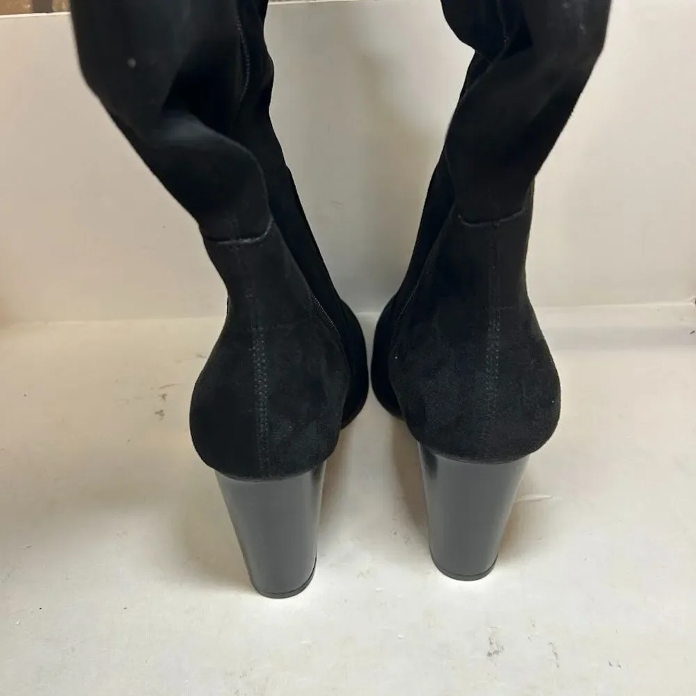 Style & Co Womens 13 W XWC Black Addyy Block Heel Knee High Boots NIB QK8